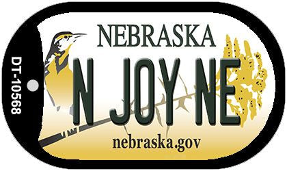 N Joy NE Nebraska Novelty Metal Dog Tag Necklace DT-10568