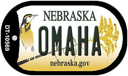 Omaha Nebraska Novelty Metal Dog Tag Necklace DT-10569