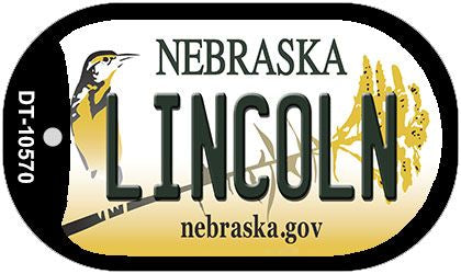 Lincoln Nebraska Novelty Metal Dog Tag Necklace DT-10570