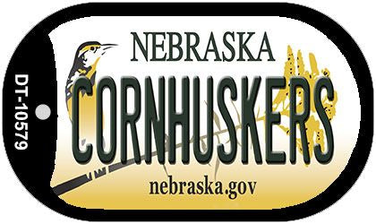 Cornhuskers Nebraska Novelty Metal Dog Tag Necklace DT-10579