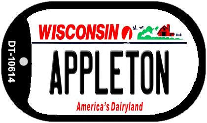 Appleton Wisconsin Novelty Metal Dog Tag Necklace DT-10614