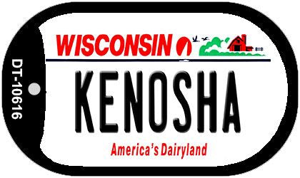 Kenosha Wisconsin Novelty Metal Dog Tag Necklace DT-10616