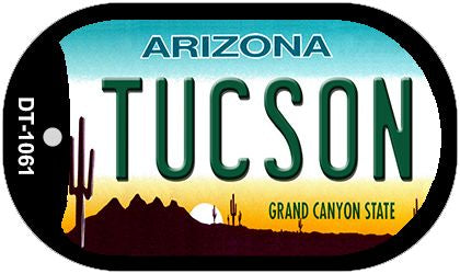 Tucson Arizona Novelty Metal Dog Tag Necklace DT-1061