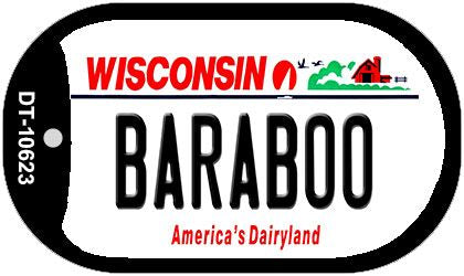 Baraboo Wisconsin Novelty Metal Dog Tag Necklace DT-10623