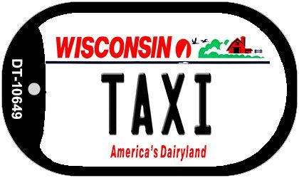 Taxi Wisconsin Novelty Metal Dog Tag Necklace DT-10649