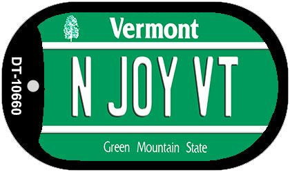 N Joy VT Vermont Novelty Metal Dog Tag Necklace DT-10660
