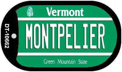Montpelier Vermont Novelty Metal Dog Tag Necklace DT-10662
