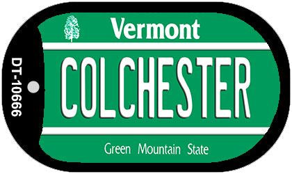 Colchester Vermont Novelty Metal Dog Tag Necklace DT-10666