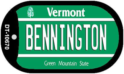 Bennington Vermont Novelty Metal Dog Tag Necklace DT-10670