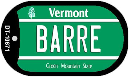 Barre Vermont Novelty Metal Dog Tag Necklace DT-10671