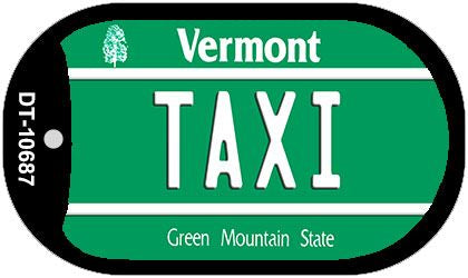 Taxi Vermont Novelty Metal Dog Tag Necklace DT-10687