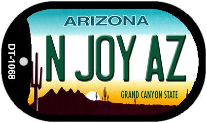 N Joy AZ Arizona Novelty Metal Dog Tag Necklace DT-1068