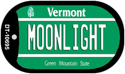 Moonlight Vermont Novelty Metal Dog Tag Necklace DT-10695