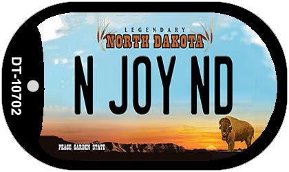 N Joy ND North Dakota Novelty Metal Dog Tag Necklace DT-10702