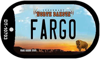 Fargo North Dakota Novelty Metal Dog Tag Necklace DT-10703