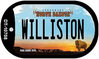 Williston North Dakota Novelty Metal Dog Tag Necklace DT-10708