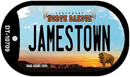 Jamestown North Dakota Novelty Metal Dog Tag Necklace DT-10709
