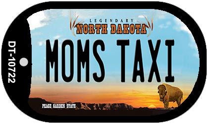 Moms Taxi North Dakota Novelty Metal Dog Tag Necklace DT-10722