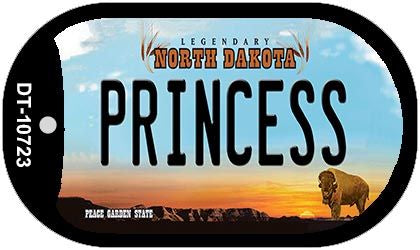 Princess North Dakota Novelty Metal Dog Tag Necklace DT-10723