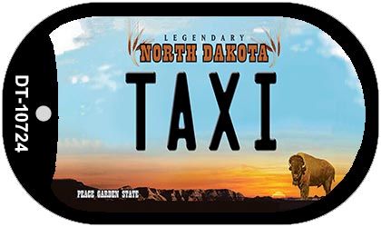 Taxi North Dakota Novelty Metal Dog Tag Necklace DT-10724