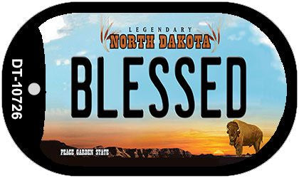 Blessed North Dakota Novelty Metal Dog Tag Necklace DT-10726