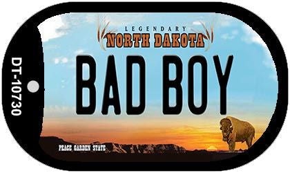 Bad Boy North Dakota Novelty Metal Dog Tag Necklace DT-10730