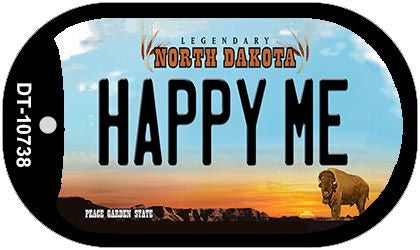 Happy Me North Dakota Novelty Metal Dog Tag Necklace DT-10738