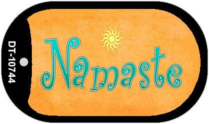Namaste Novelty Metal Dog Tag Necklace DT-10744
