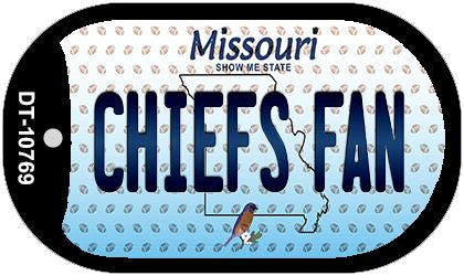 Chiefs Fan Missouri Novelty Metal Dog Tag Necklace DT-10769