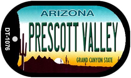 Prescott Valley Arizona Novelty Metal Dog Tag Necklace DT-1076