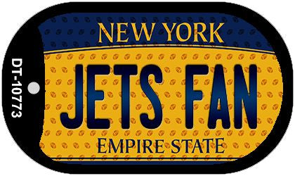 Jets Fan New York Novelty Metal Dog Tag Necklace DT-10773
