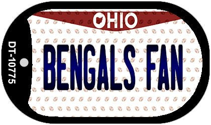 Bengals Fan Ohio Novelty Metal Dog Tag Necklace DT-10775