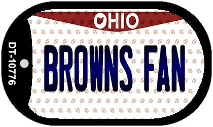 Browns Fan Ohio Novelty Metal Dog Tag Necklace DT-10776