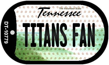 Titans Fan Tennessee Novelty Metal Dog Tag Necklace DT-10779