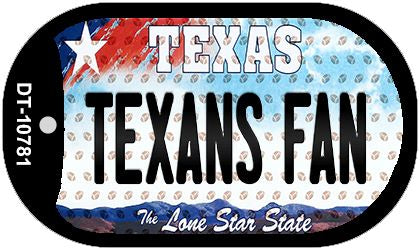 Texans Fan Texas Novelty Metal Dog Tag Necklace DT-10781