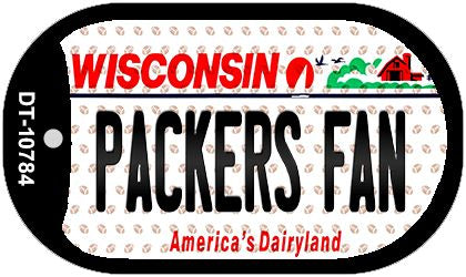 Packers Fan Wisconsin Novelty Metal Dog Tag Necklace DT-10784