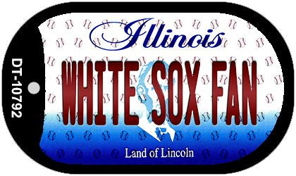 White Sox Fan Illinois Novelty Metal Dog Tag Necklace DT-10792