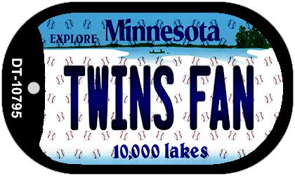 Twins Fan Minnesota Novelty Metal Dog Tag Necklace DT-10795