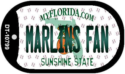 Marlins Fan Florida Novelty Metal Dog Tag Necklace DT-10799