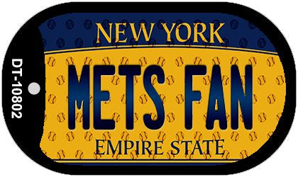 Mets Fan New York Novelty Metal Dog Tag Necklace DT-10802