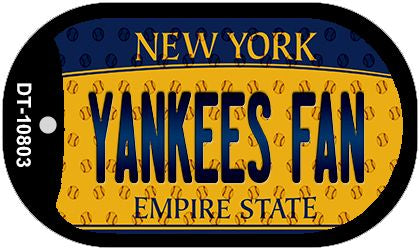 Yankees Fan New York Novelty Metal Dog Tag Necklace DT-10803