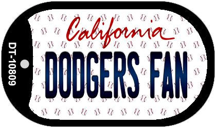 Dodgers Fan California Novelty Metal Dog Tag Necklace DT-10809