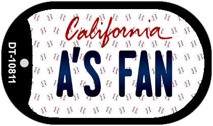 As Fan California Novelty Metal Dog Tag Necklace DT-10811