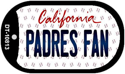 Padres Fan California Novelty Metal Dog Tag Necklace DT-10813