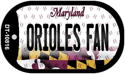 Orioles Fan Maryland Novelty Metal Dog Tag Necklace DT-10816