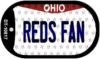 Reds Fan Ohio Novelty Metal Dog Tag Necklace DT-10817