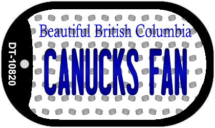 Canucks Fan British Columbia Novelty Metal Dog Tag Necklace DT-10820
