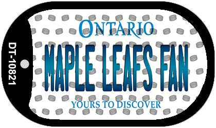 Maple Leafs Fan Ontario Novelty Metal Dog Tag Necklace DT-10821