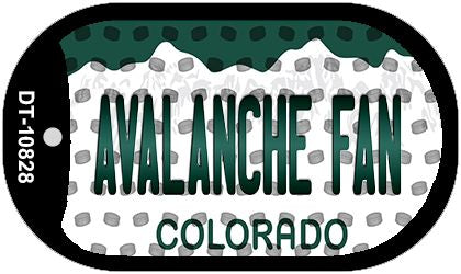 Avalanche Fan Colorado Novelty Metal Dog Tag Necklace DT-10828