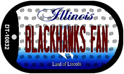 Blackhawks Fan Illinois Novelty Metal Dog Tag Necklace DT-10832